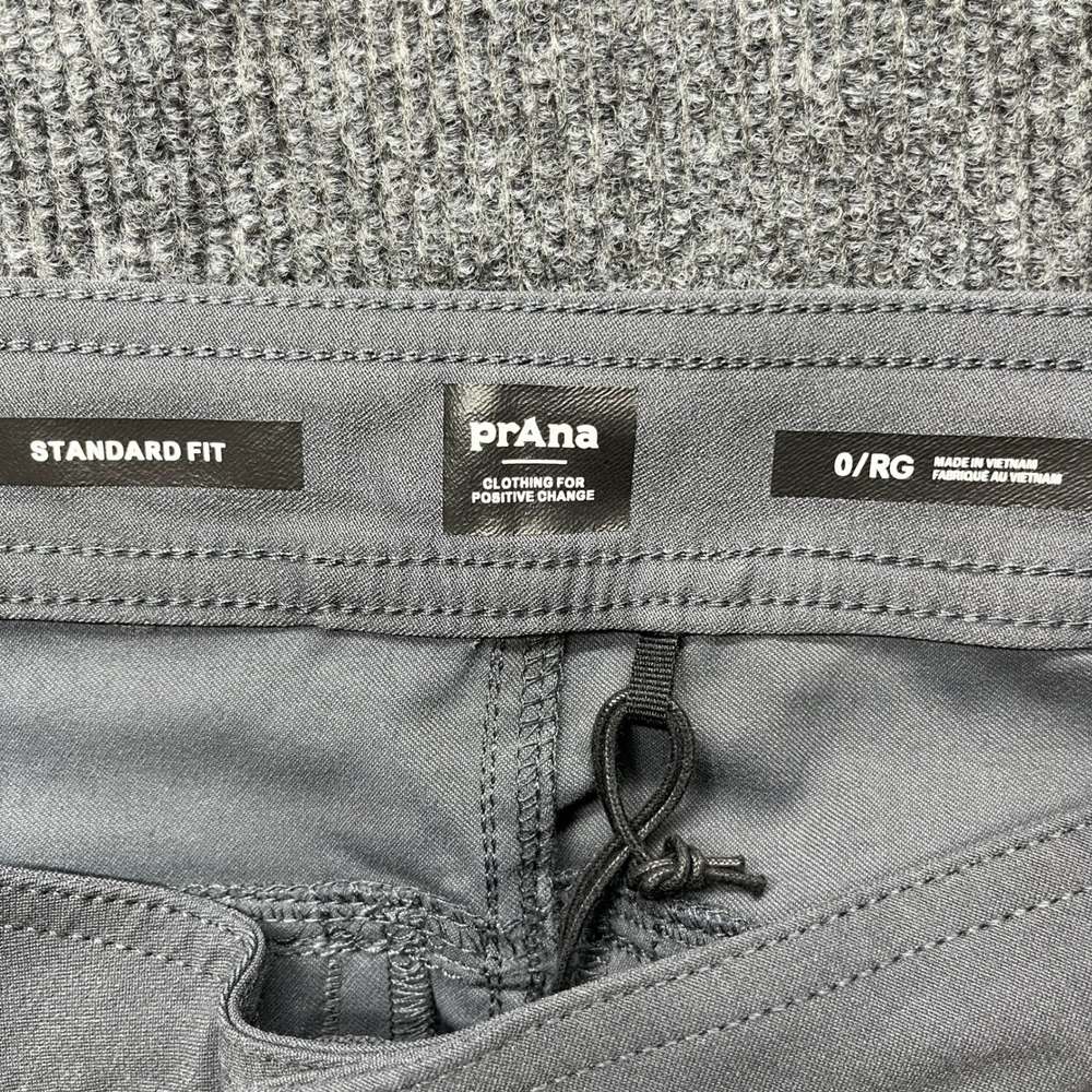 prAna Halle Jogger II Womens 0 Regular Coal Grey Tapered Hiking Outdoor Pants - Picture 5 of 10
